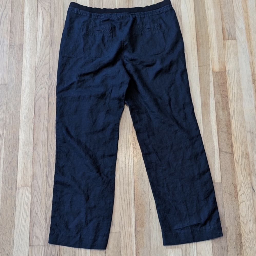Chico's Black 100% linen beach pants